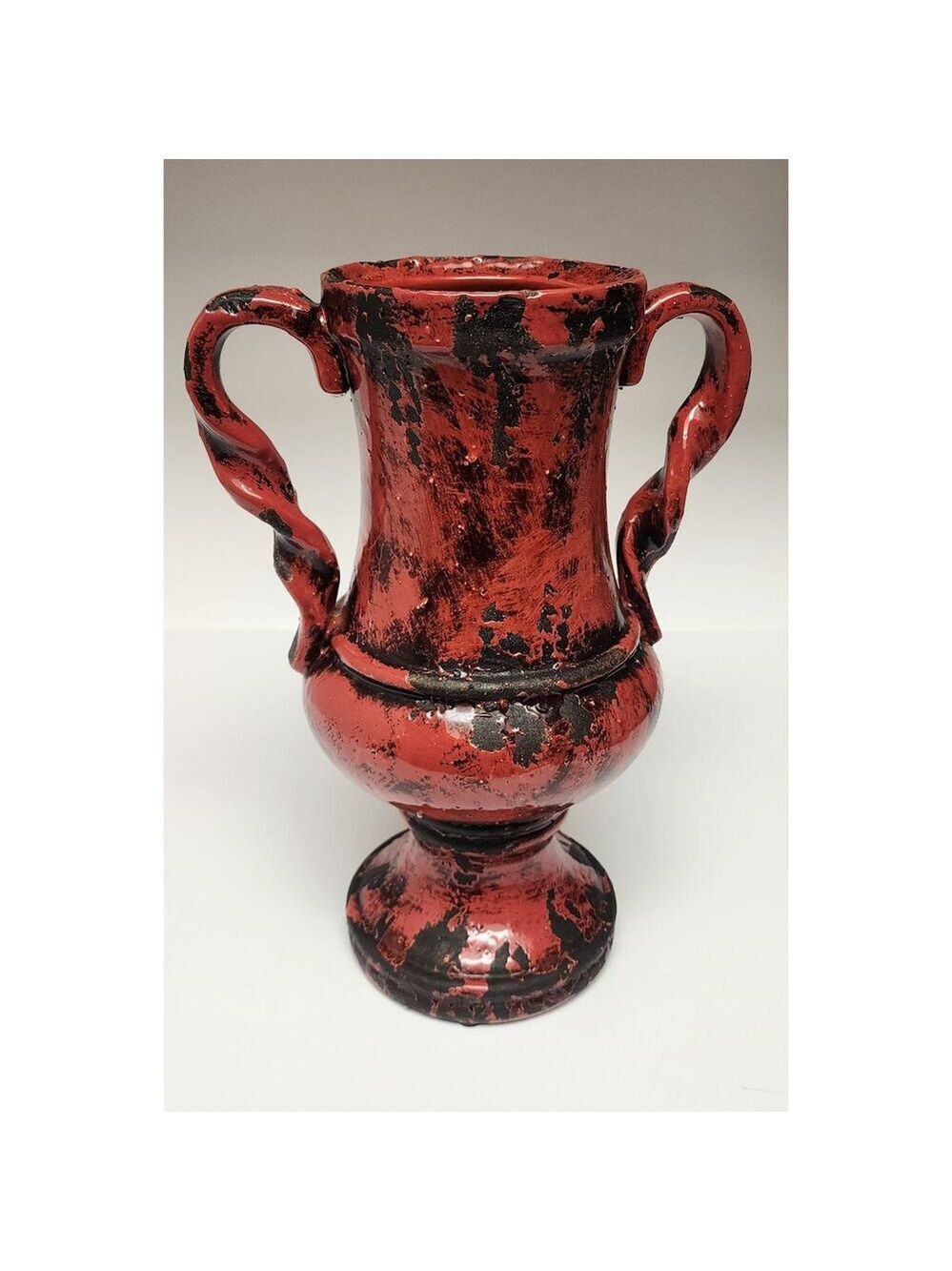 Uttermost 2 PC Red Rustic Ceramic Home Decorative Vase - Picture 4 of 16